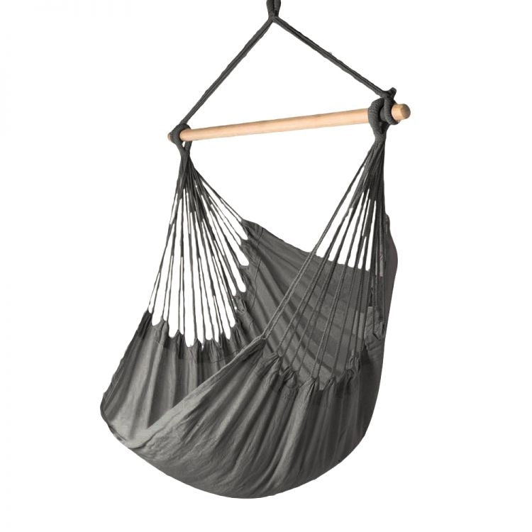 Brazilian hanging chair, hammock, garden swing, gray