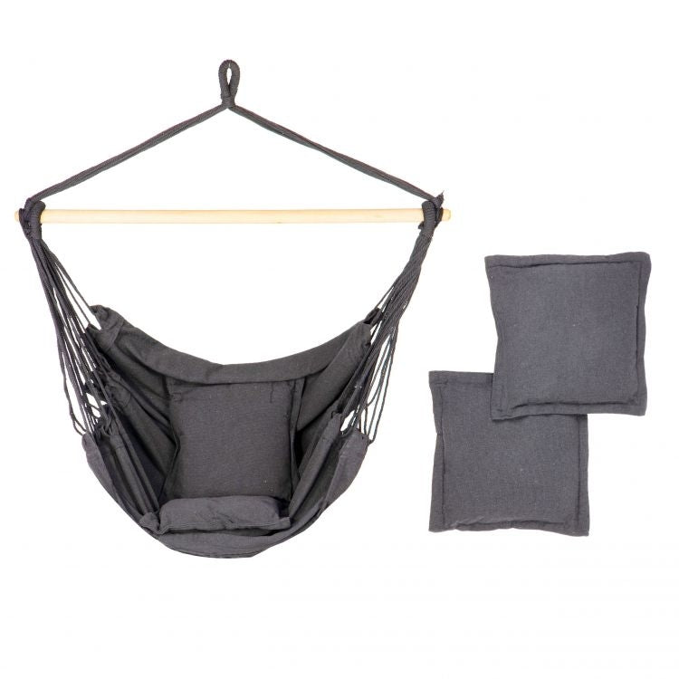 Brazilian hanging chair, hammock, garden swing, gray