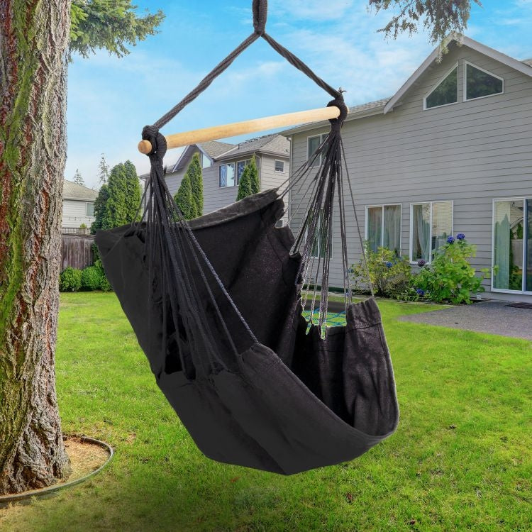 Brazilian hanging chair, hammock, garden swing, gray
