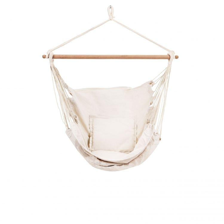Brazilian hanging chair, hammock, garden swing white