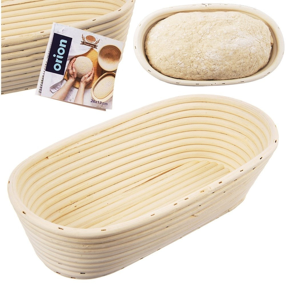 Bread basket for fermentation and storage of home-baked bread