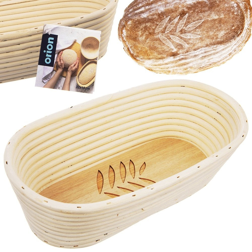 Bread basket for fermentation and storage of home-baked bread