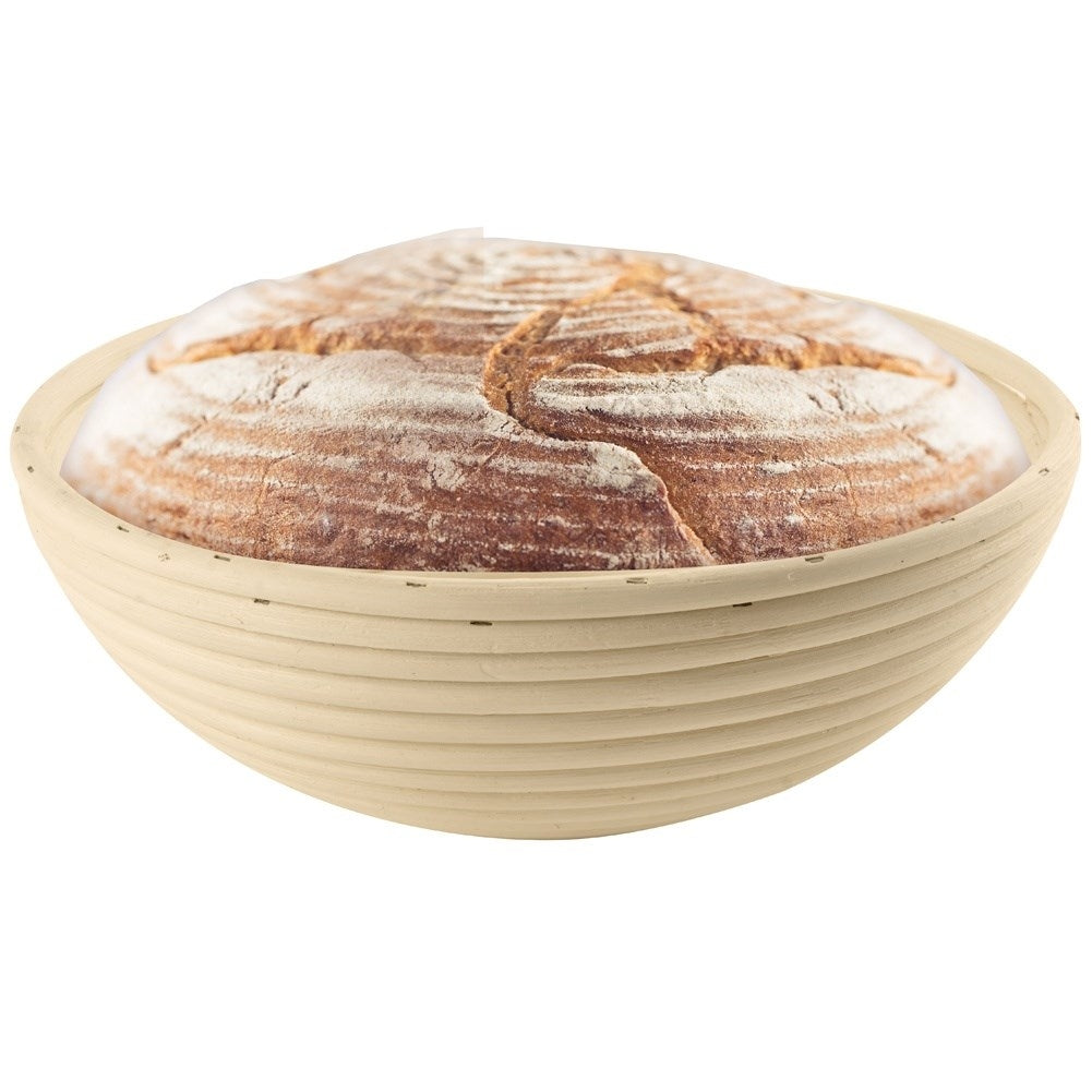 Bread basket for fermentation and storage of home-baked bread