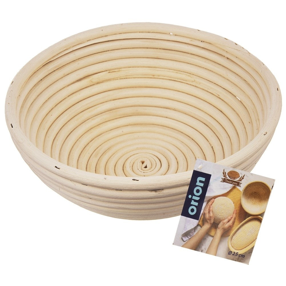 Bread basket for fermentation and storage of home-baked bread