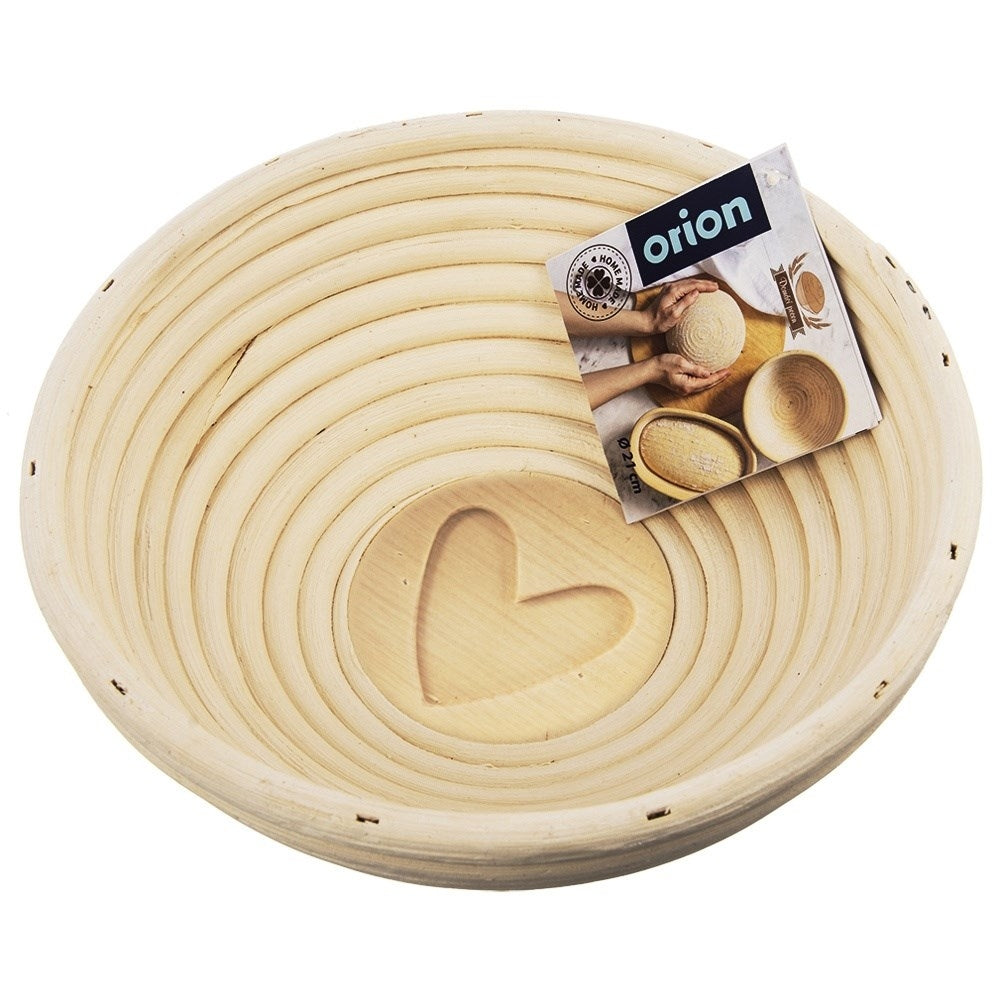 Bread basket for fermentation and storage of home-baked bread