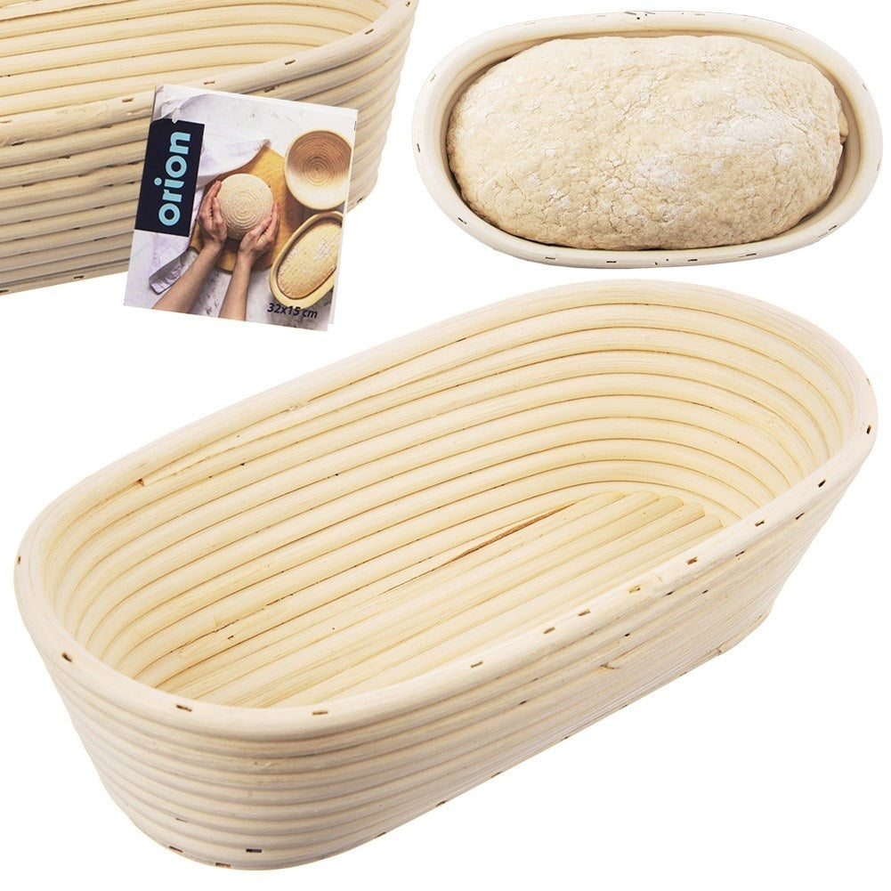 Bread basket for fermentation and storage of home-baked bread