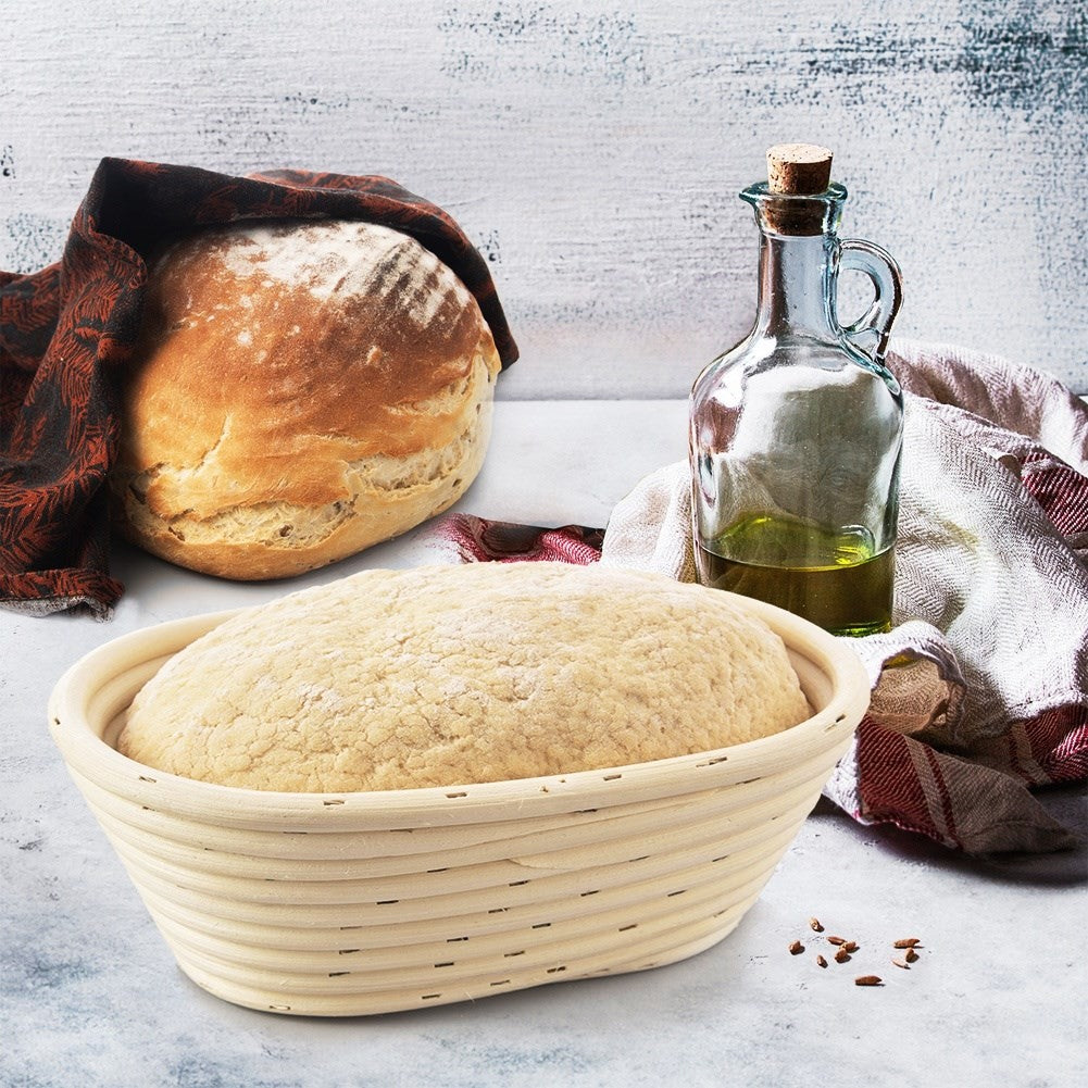 Bread basket for fermentation and storage of home-baked bread