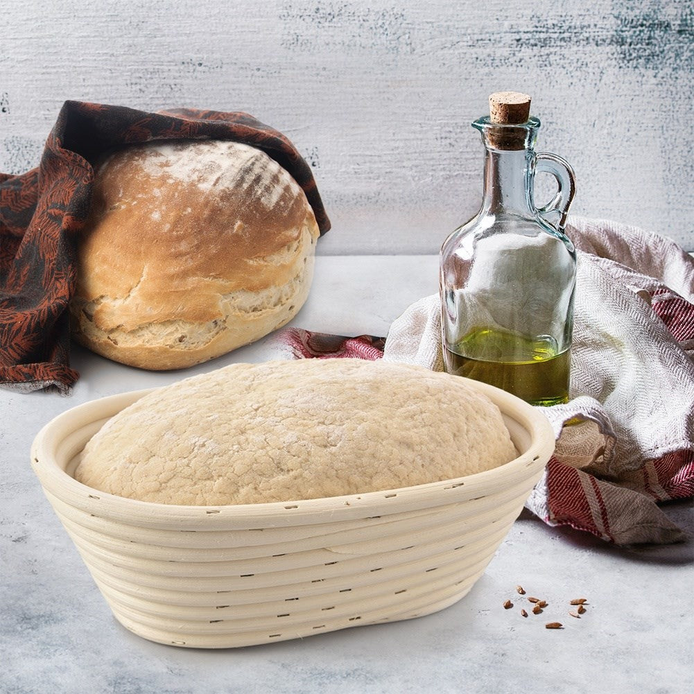 Bread basket for fermentation and storage of home-baked bread