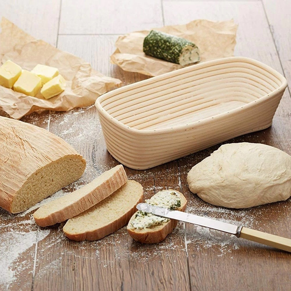 Bread basket for fermentation and storage of home-baked bread