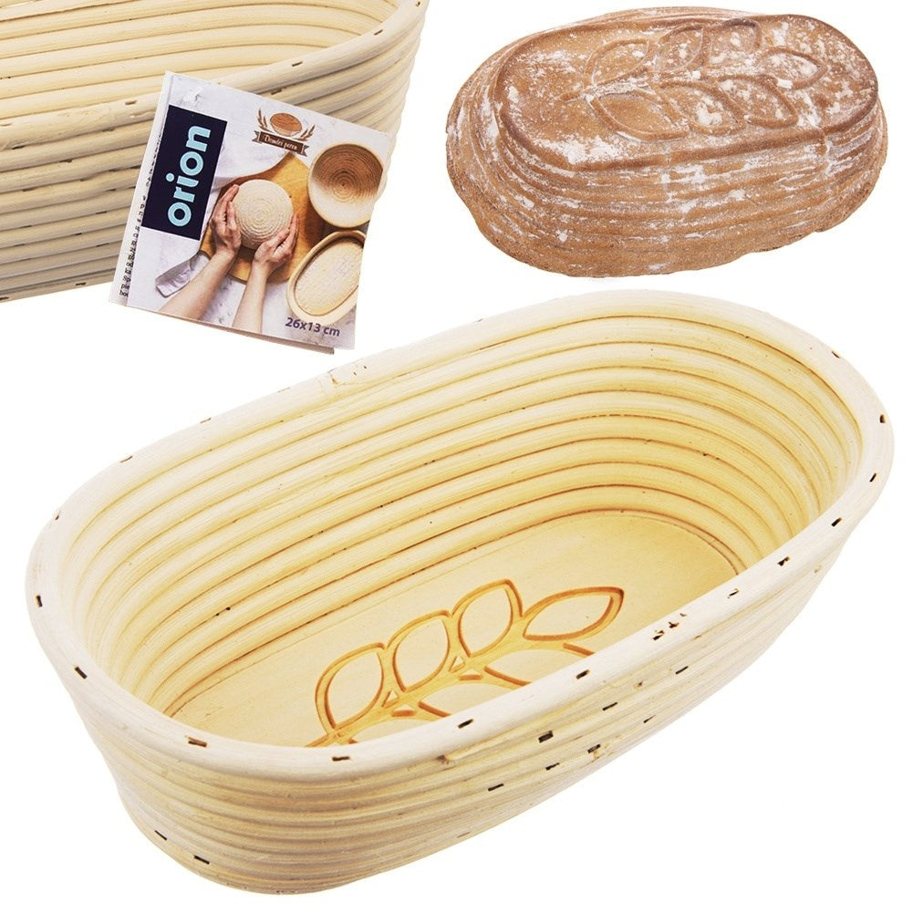 Bread basket for fermentation and storage of home-baked bread
