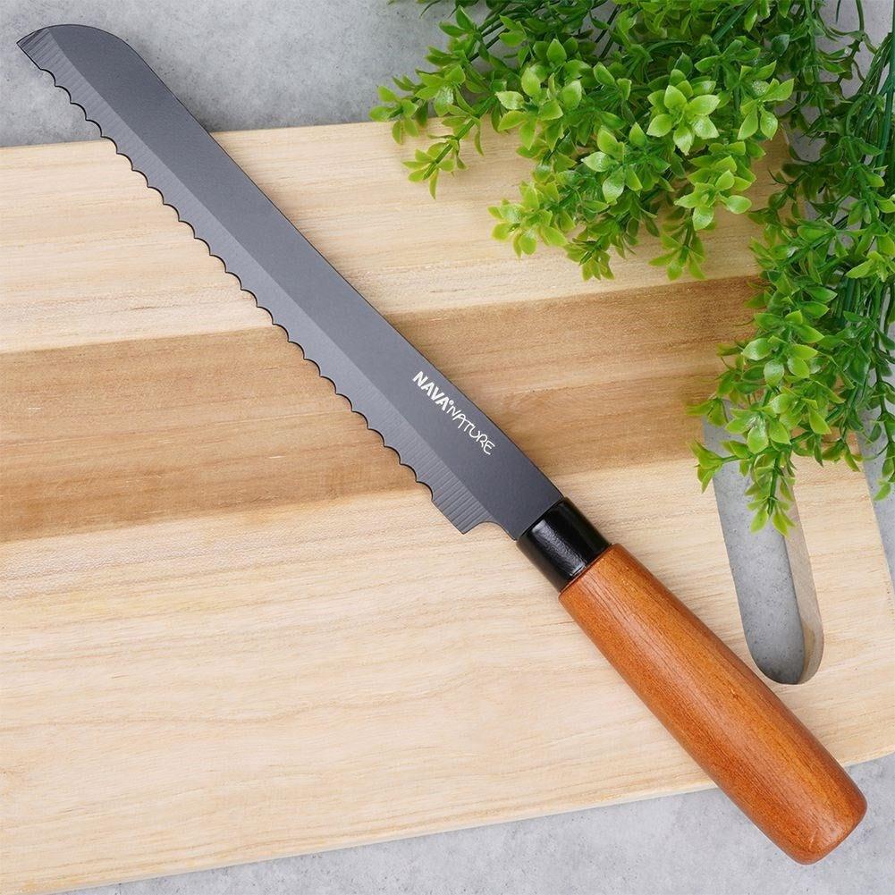 Bread knife 19 cm Serrated Blade Ergonomic Handle