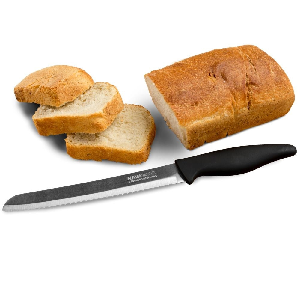 Bread knife 20 cm with serrated blade and comfortable handle