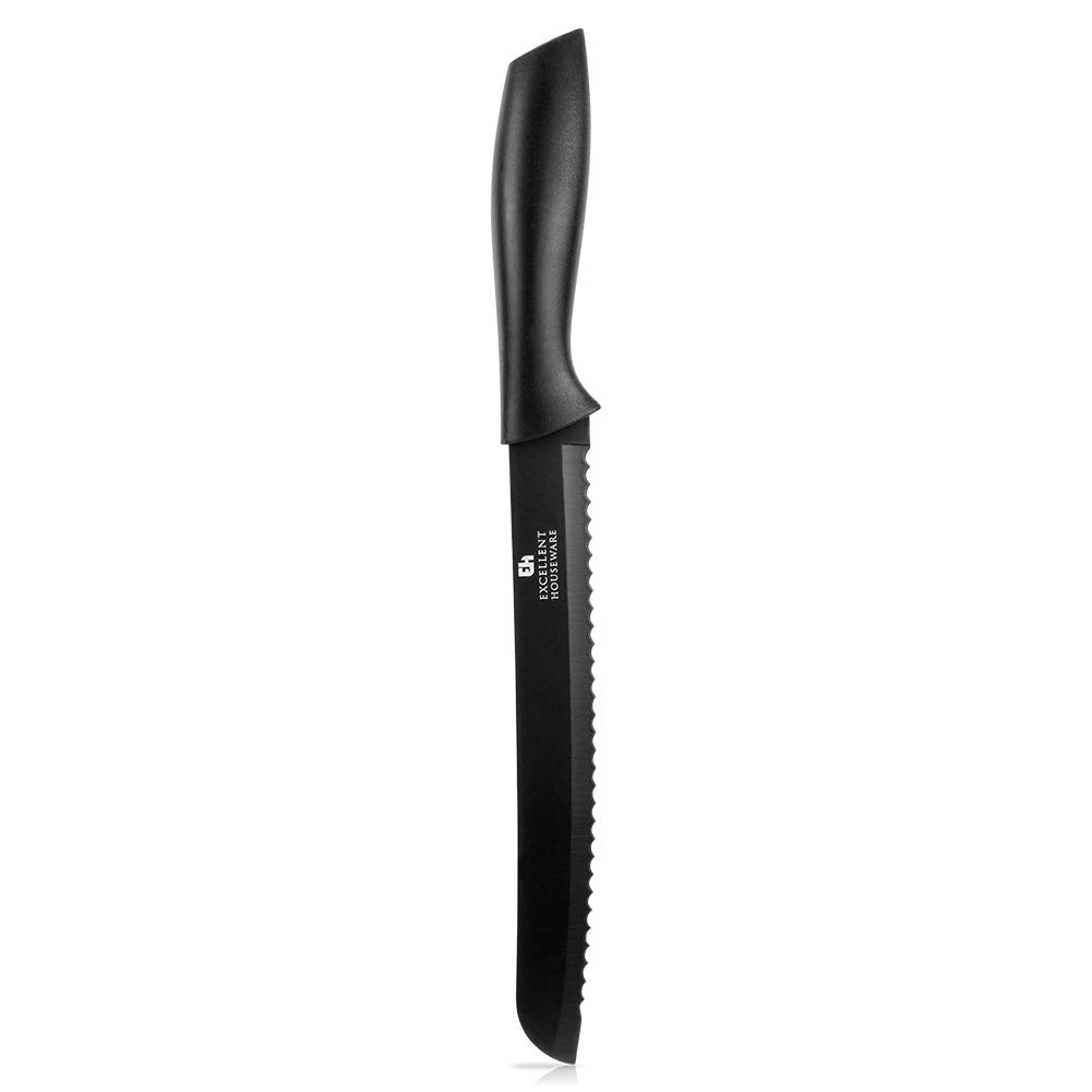Bread knife steel black 32 cm