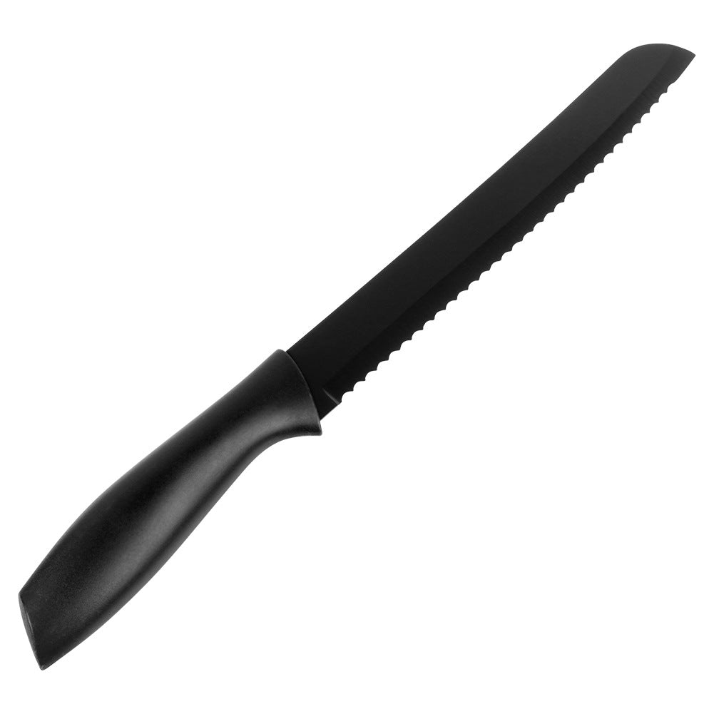 Bread knife steel black 32 cm