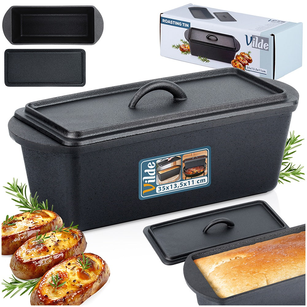 Bread pan with lid, cast iron, CAST LINE, 35 cm, 3 l