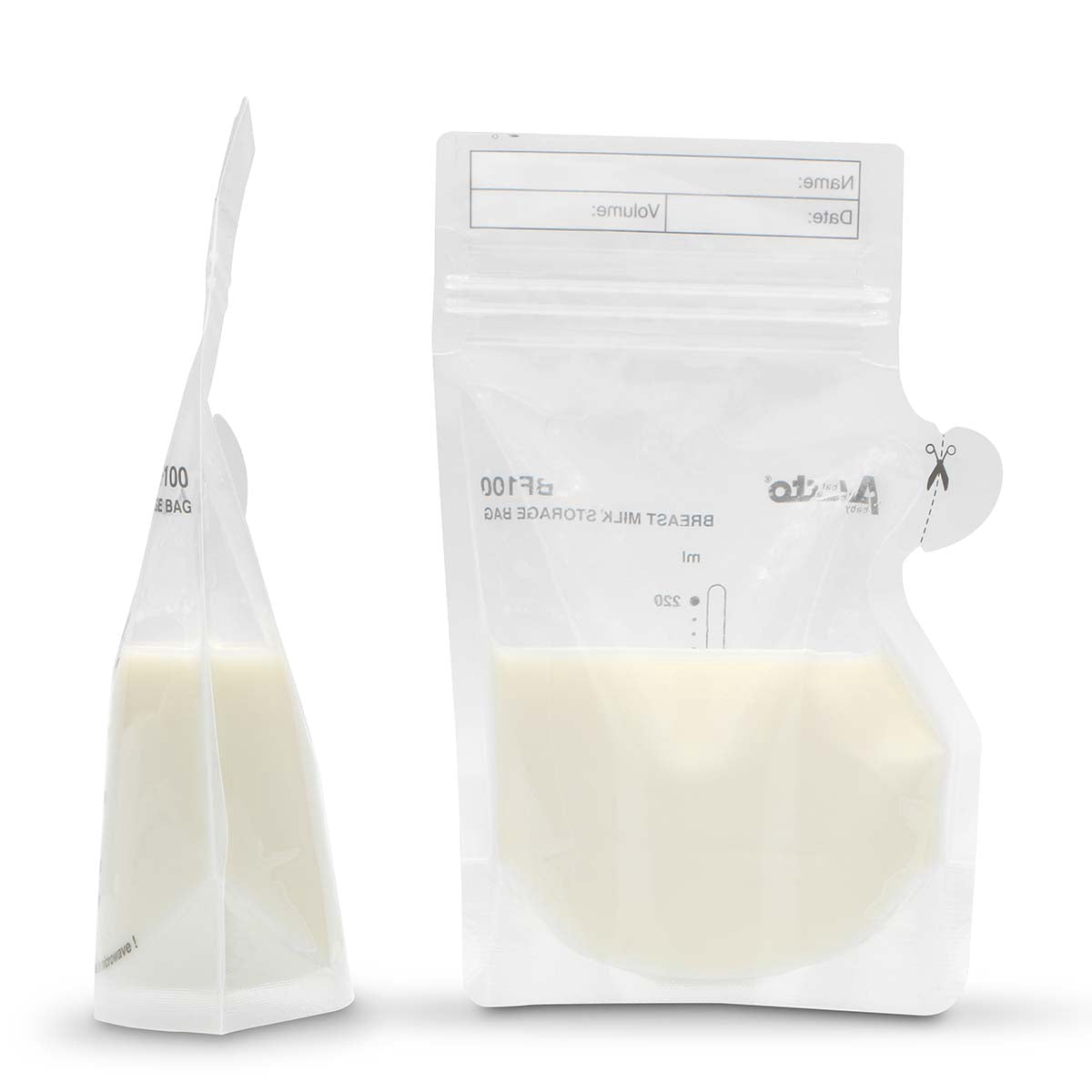 Breast Milk Storage Bags, 220ml, 100 Pack, Leak-Proof