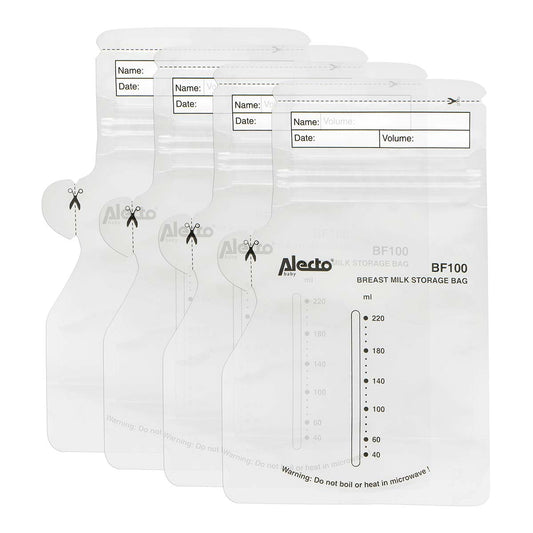 Breast Milk Storage Bags, 220ml, 100 Pack, Leak-Proof