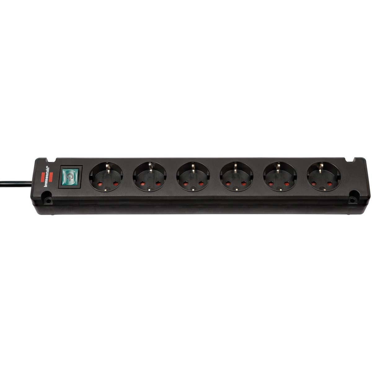 Bremounta Extension sleeve 6-way Black 3.00 m H05VV-F 3G1.5 TYPE F