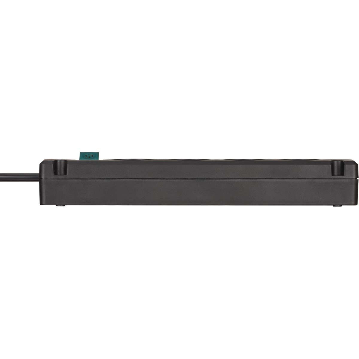 Bremounta power strip 4-way (multi-socket with 90 degree socket, power strip with mounting option and 1.5 m cable) black TYPE F