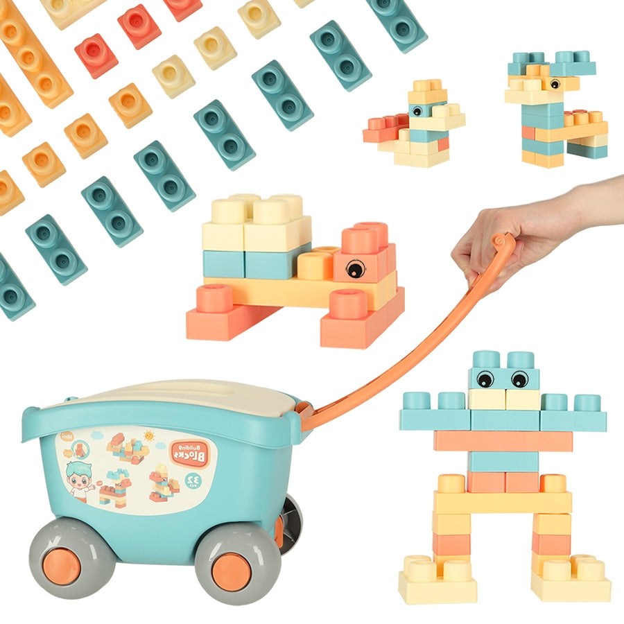 Bricks in a trolley container with lid 32 pieces