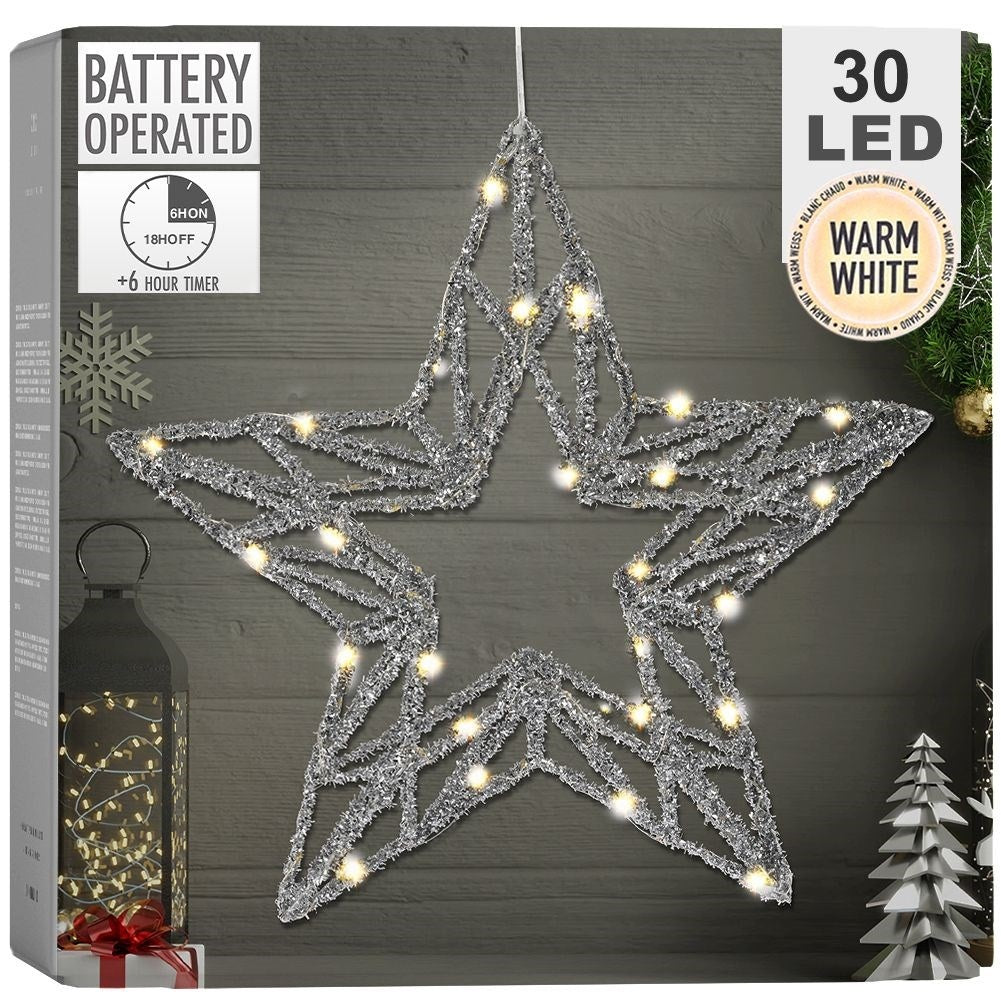 Brilliant LED star with 30 diodes - Perfect Christmas decoration