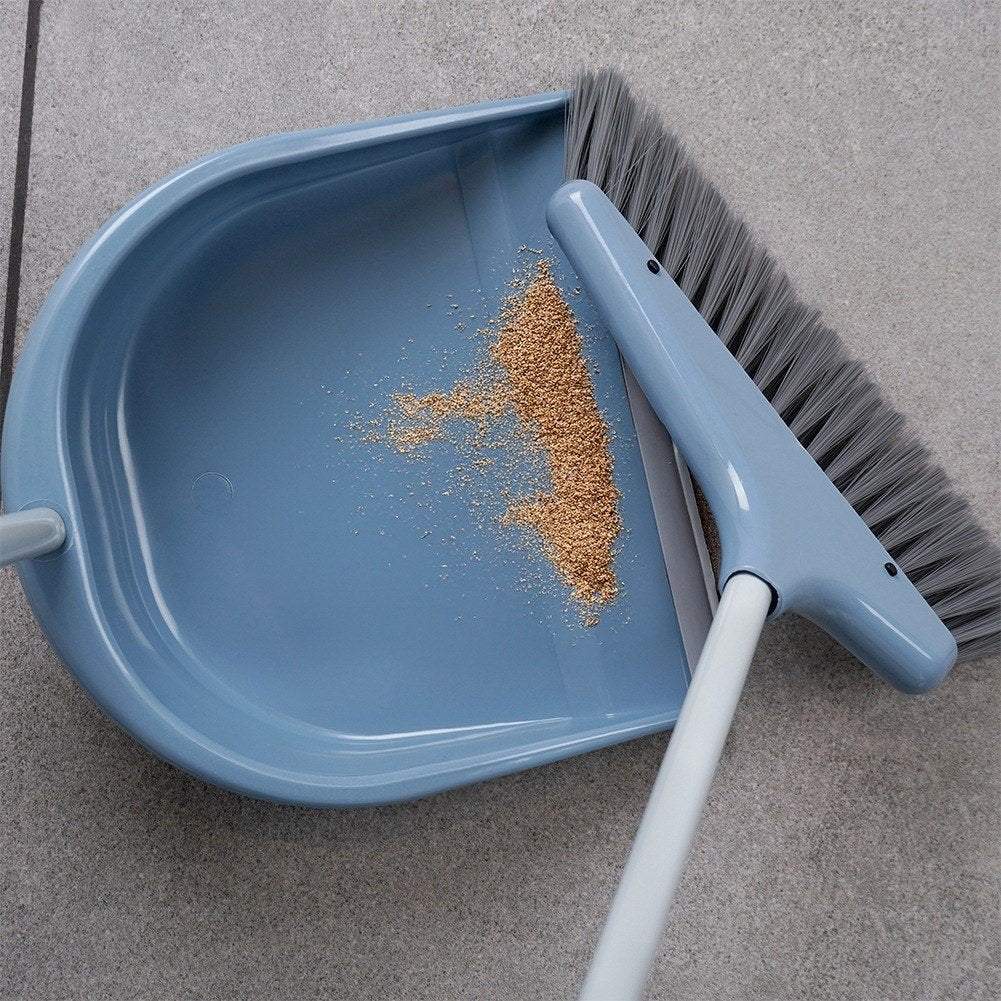 Broom with dustpan, long, 81 cm