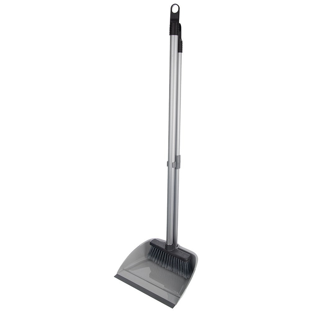 Broom with dustpan, long, 87 cm