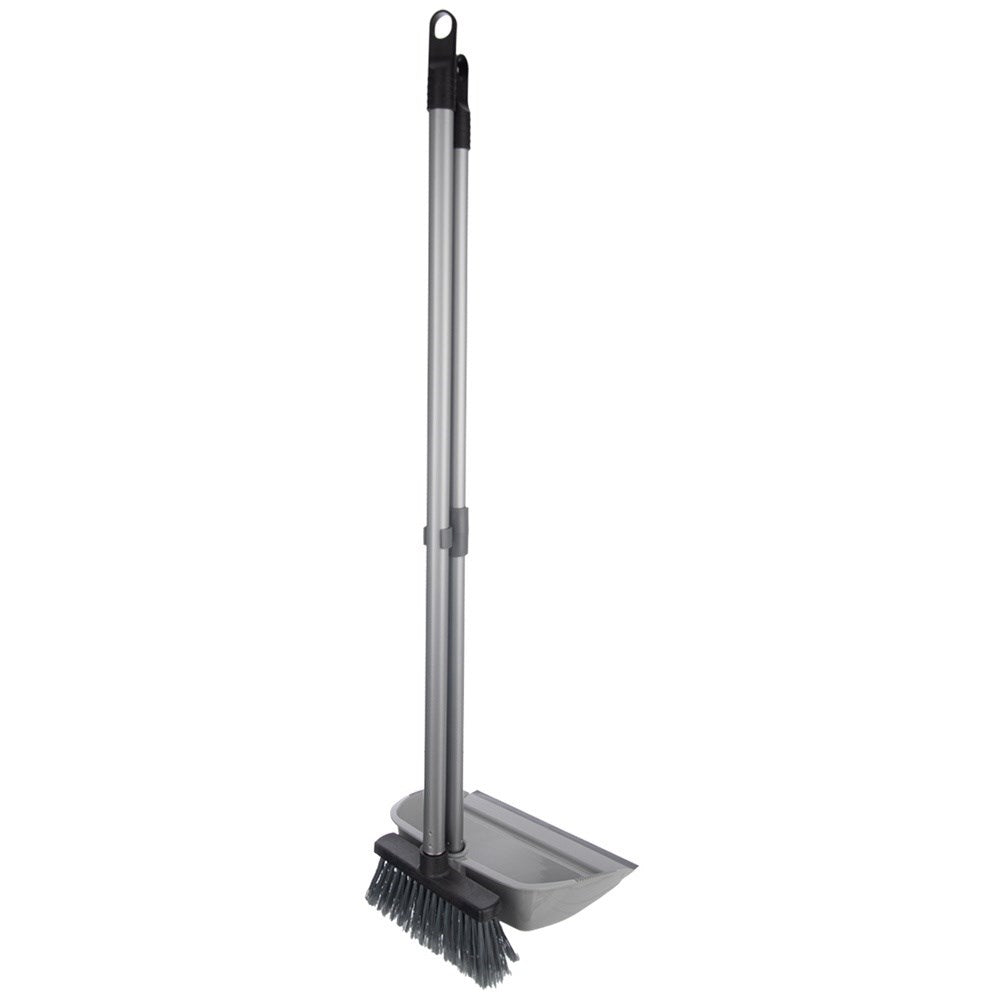 Broom with dustpan, long, 87 cm