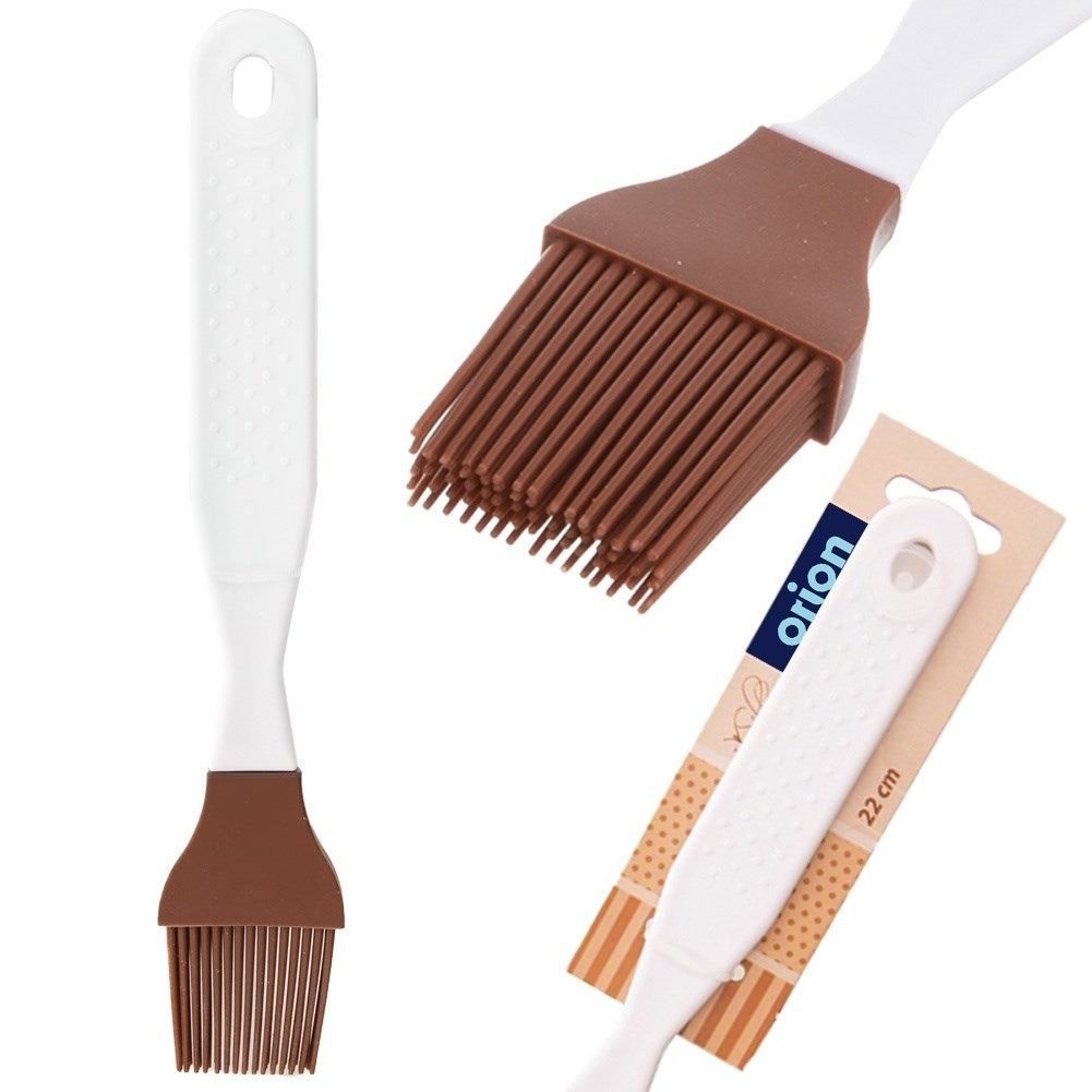Brown Silicone Brush: Grease Meat, Baked Goods & Kitchen Utensils