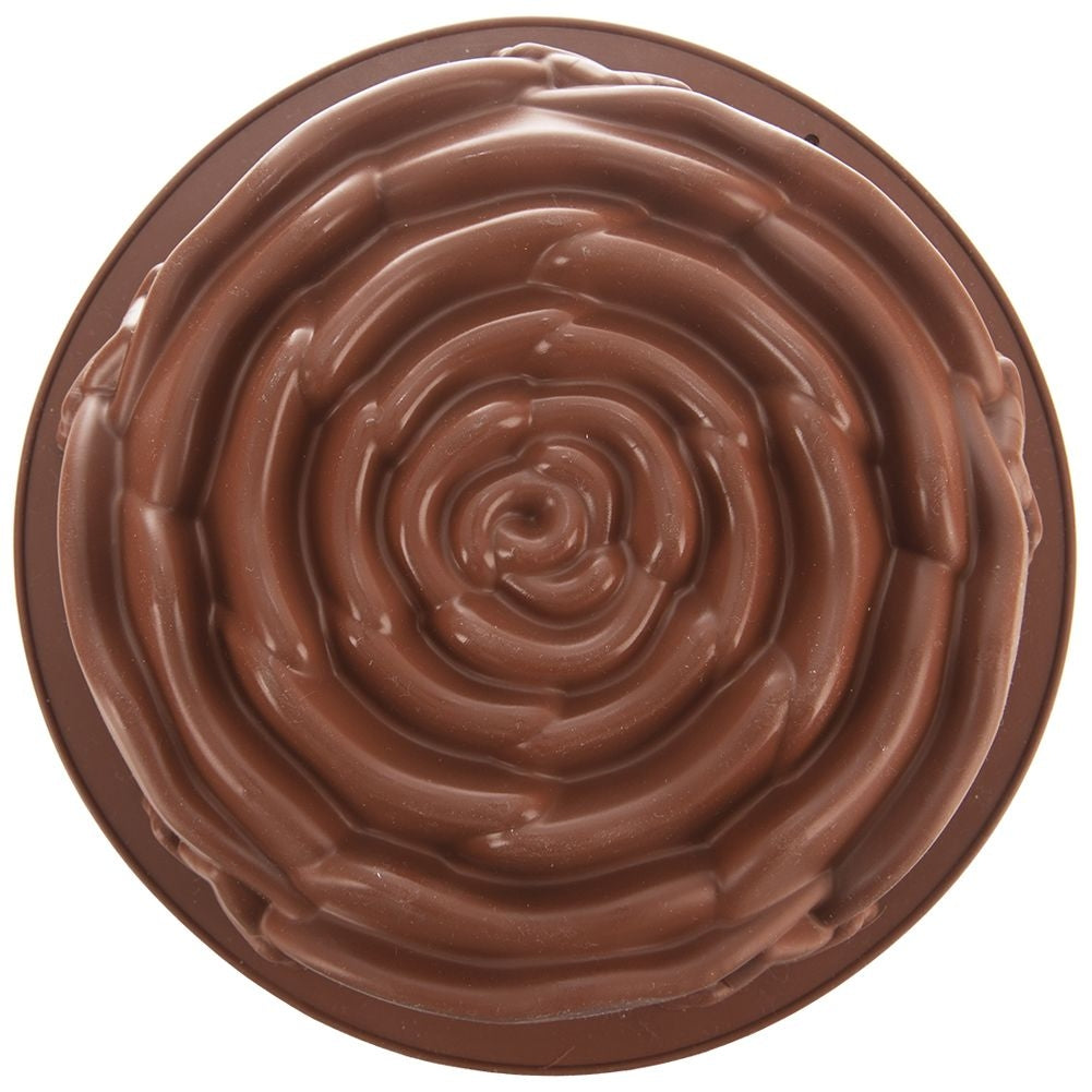 Brown Silicone Mold: Non-stick Rose-shaped Baking