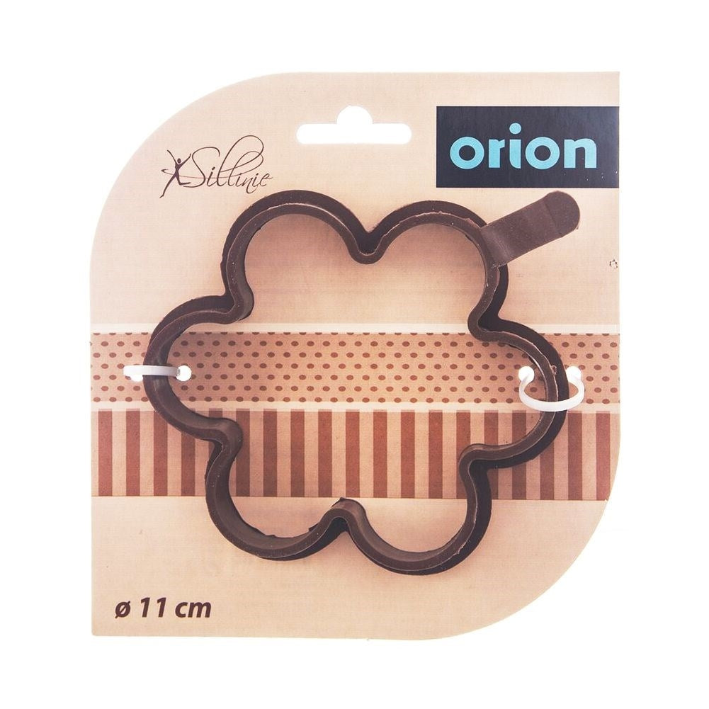 Brown Silicone Mold for Fried Eggs & Pancakes in Flower Shape