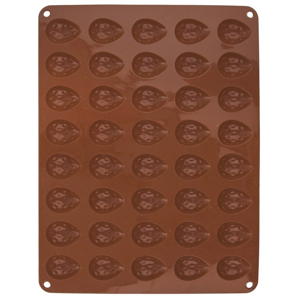 Brown Silicone Mold for Pralines in Different Shapes