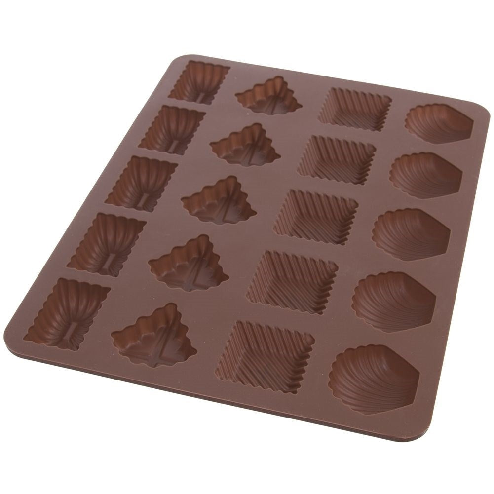 Brown Silicone Mold for Pralines in Different Shapes
