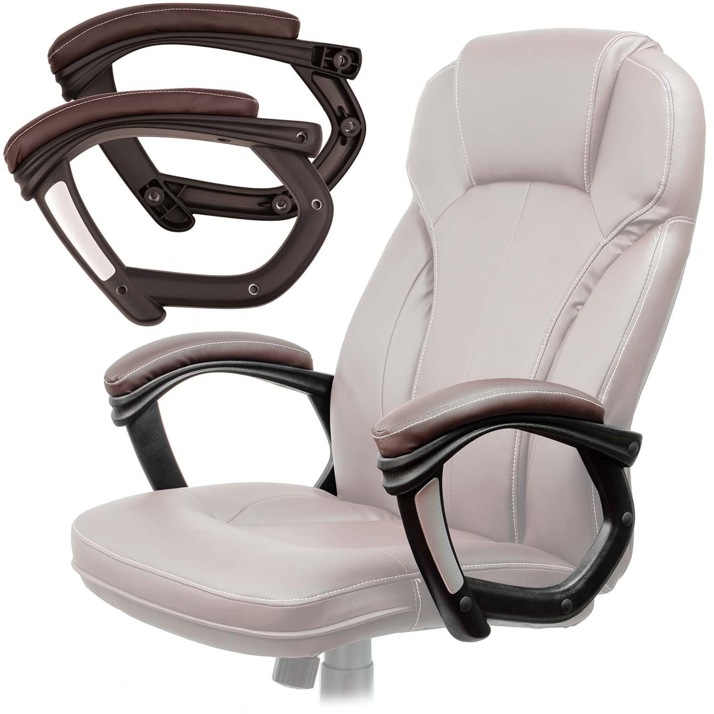 Brown armrests for chair 222