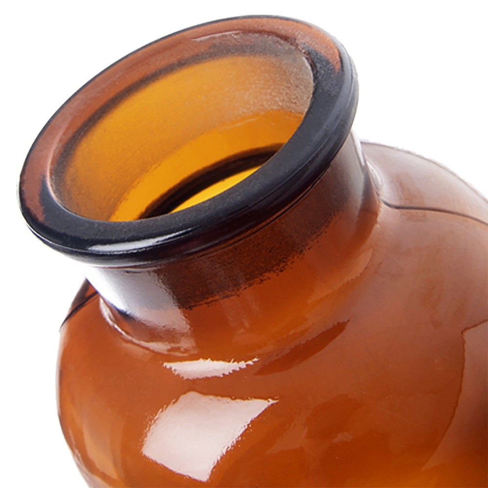 Brown glass food container with wide-neck cork 1 l