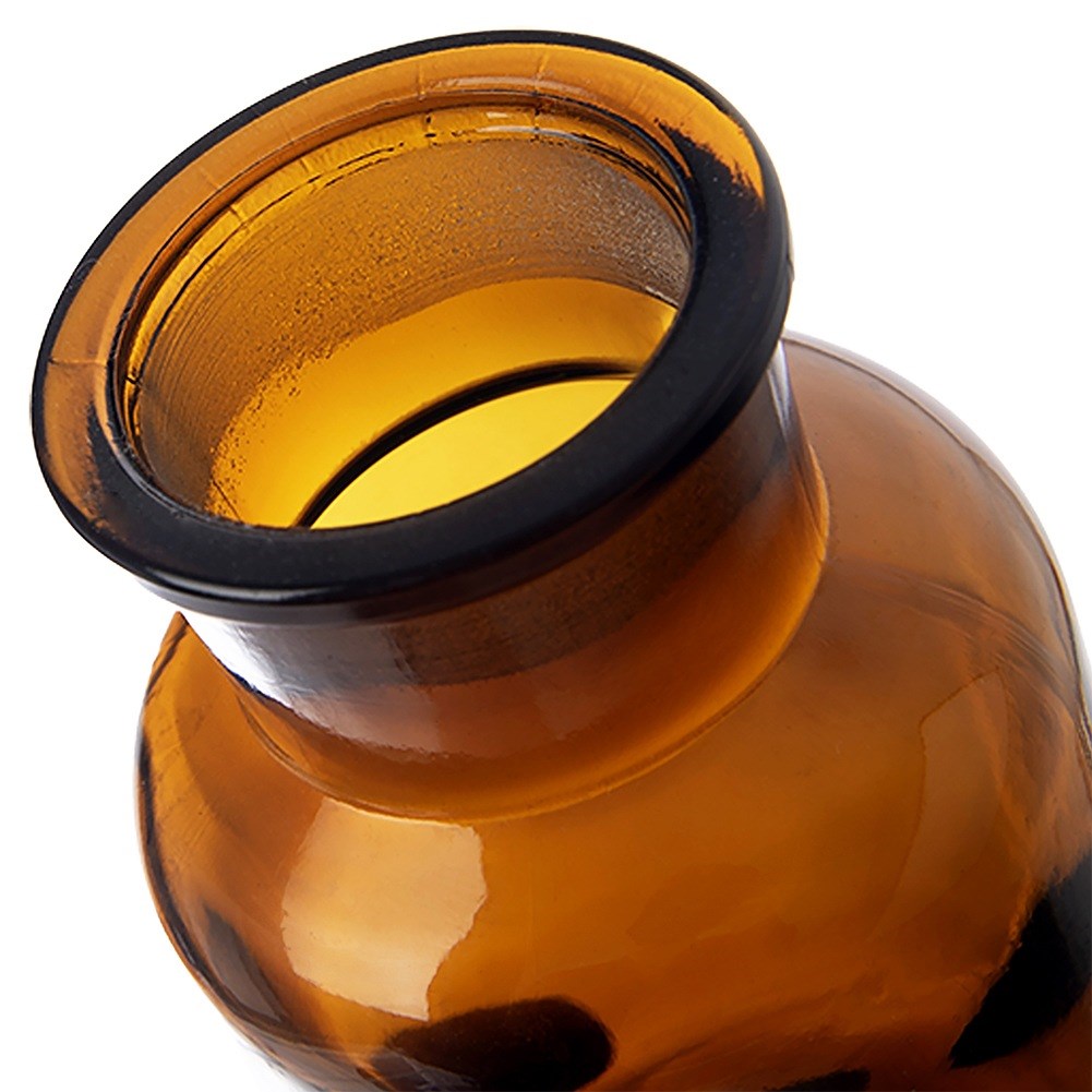 Brown glass food container with wide-neck cork 250 ml