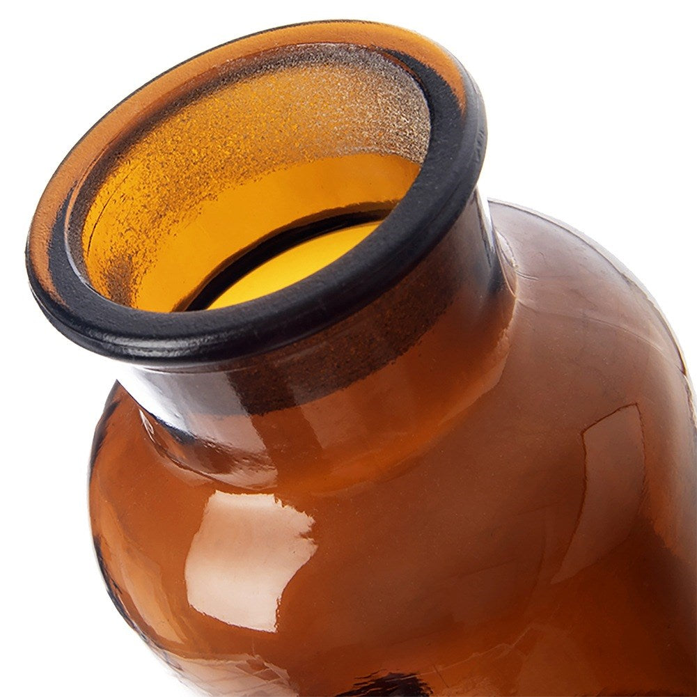 Brown glass food container with wide-neck cork 500 ml