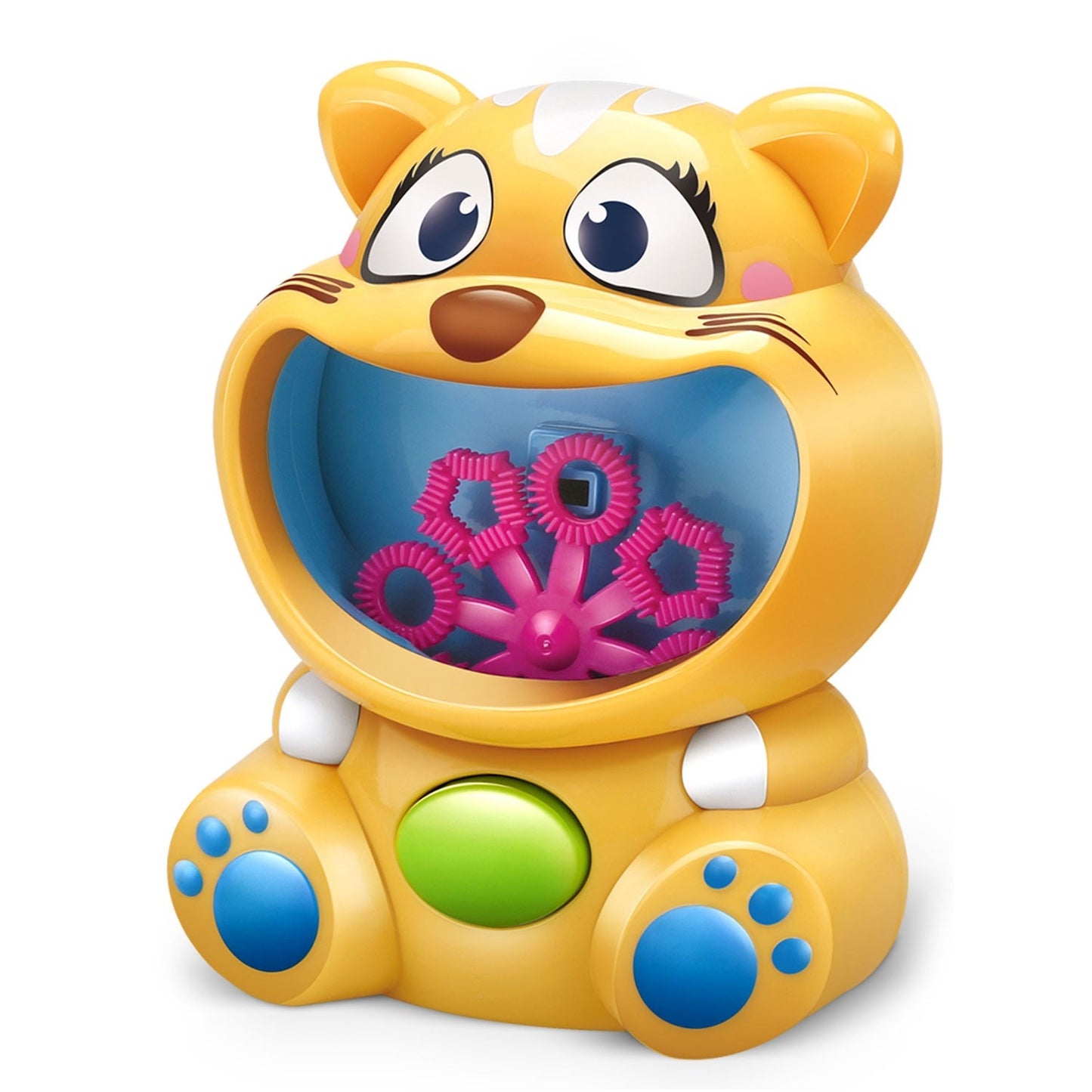 Bubble machine in the shape of a yellow cat - Ricokids RK-900