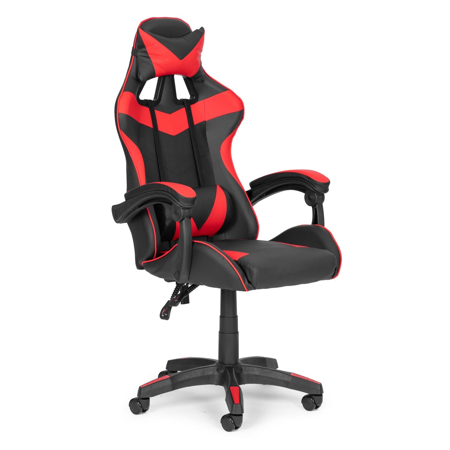 Bucket gaming chair, office chair with adjustment and cushions