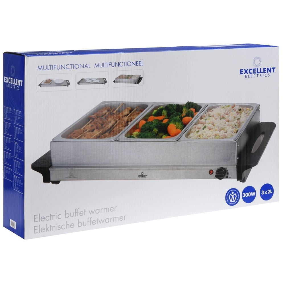 Buffet warmer with 3 Containers - Ideal for Catering