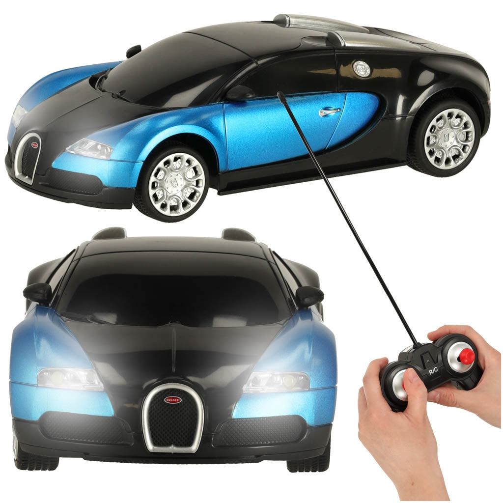 Bugatti Veyron RC car licence 1:24 blue
