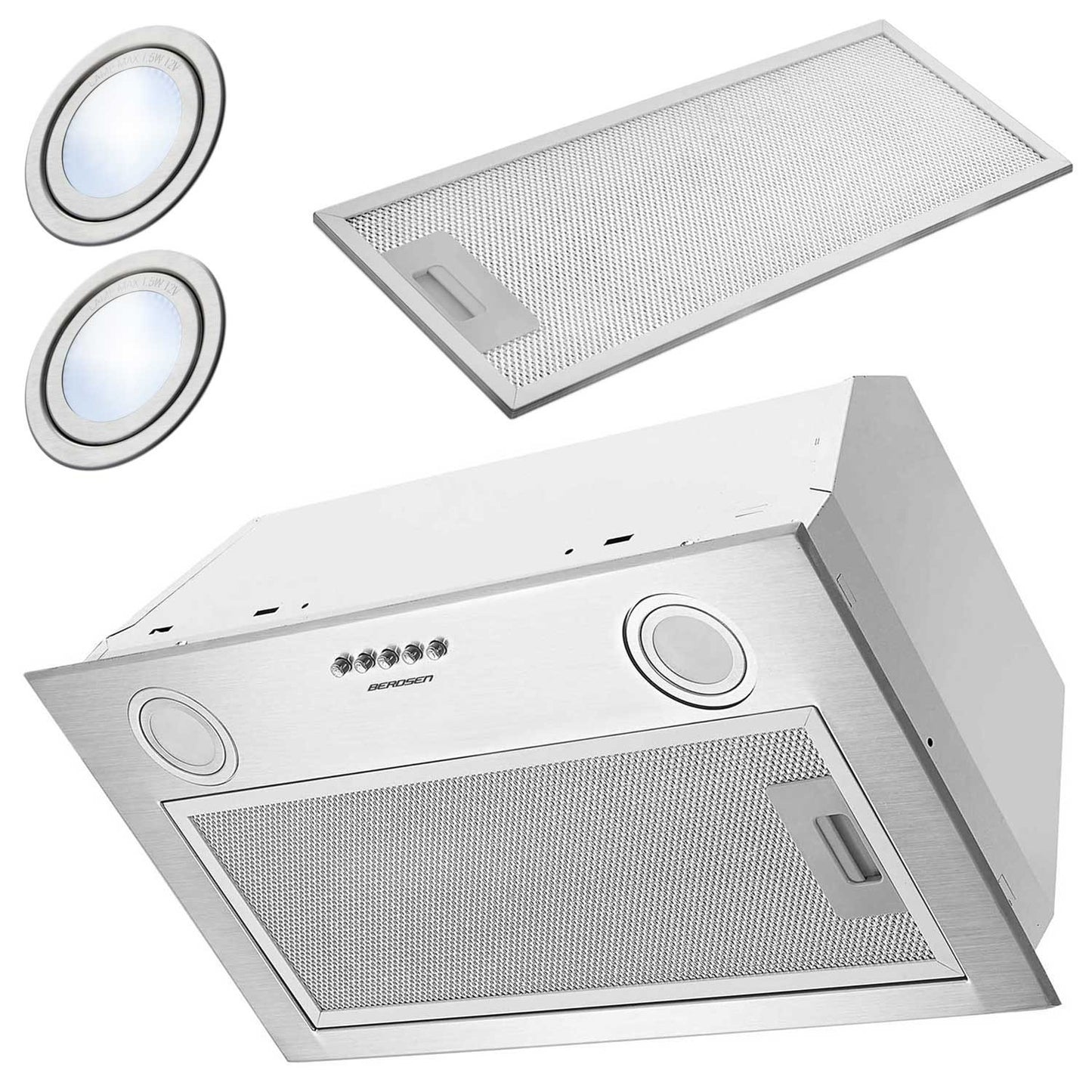 Built-in kitchen hood 52 cm Berdsen BT-231 INOX