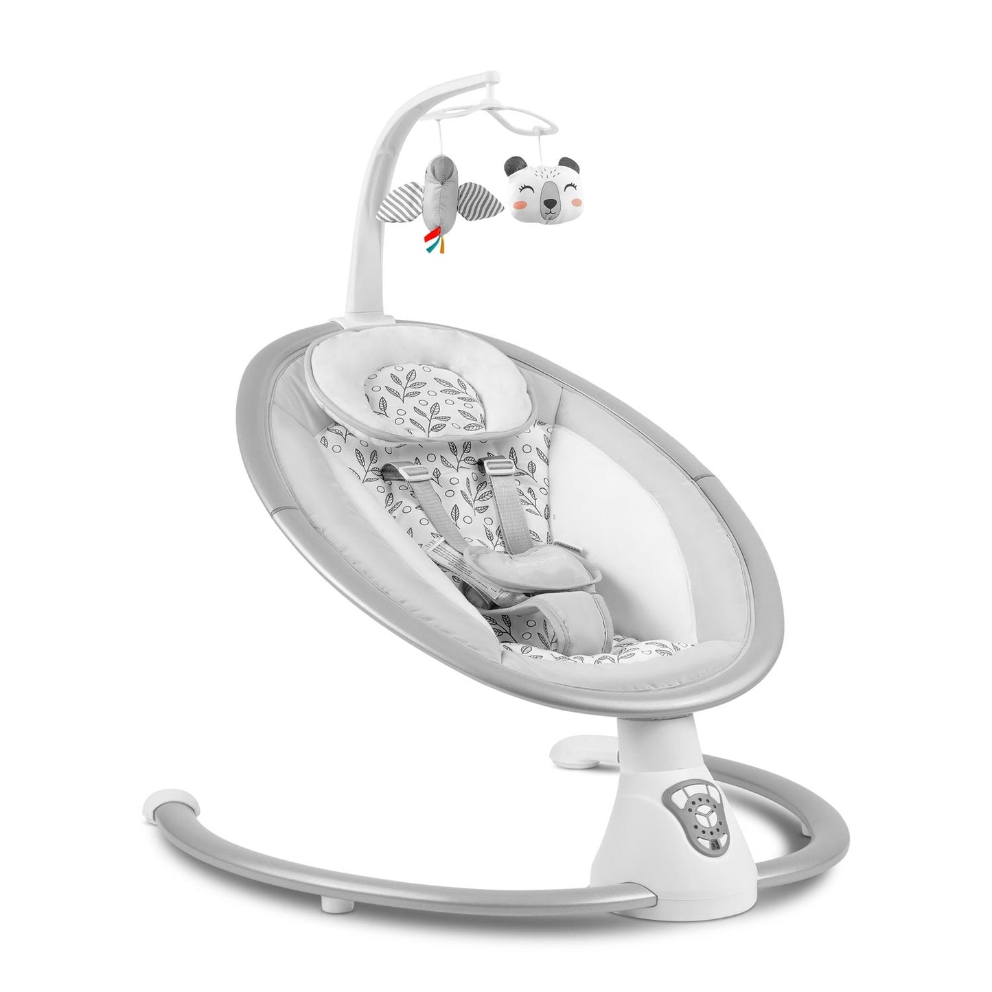 Bujaczek leżaczek multifunctional with automatic rocking white and gray Ricokids 705000