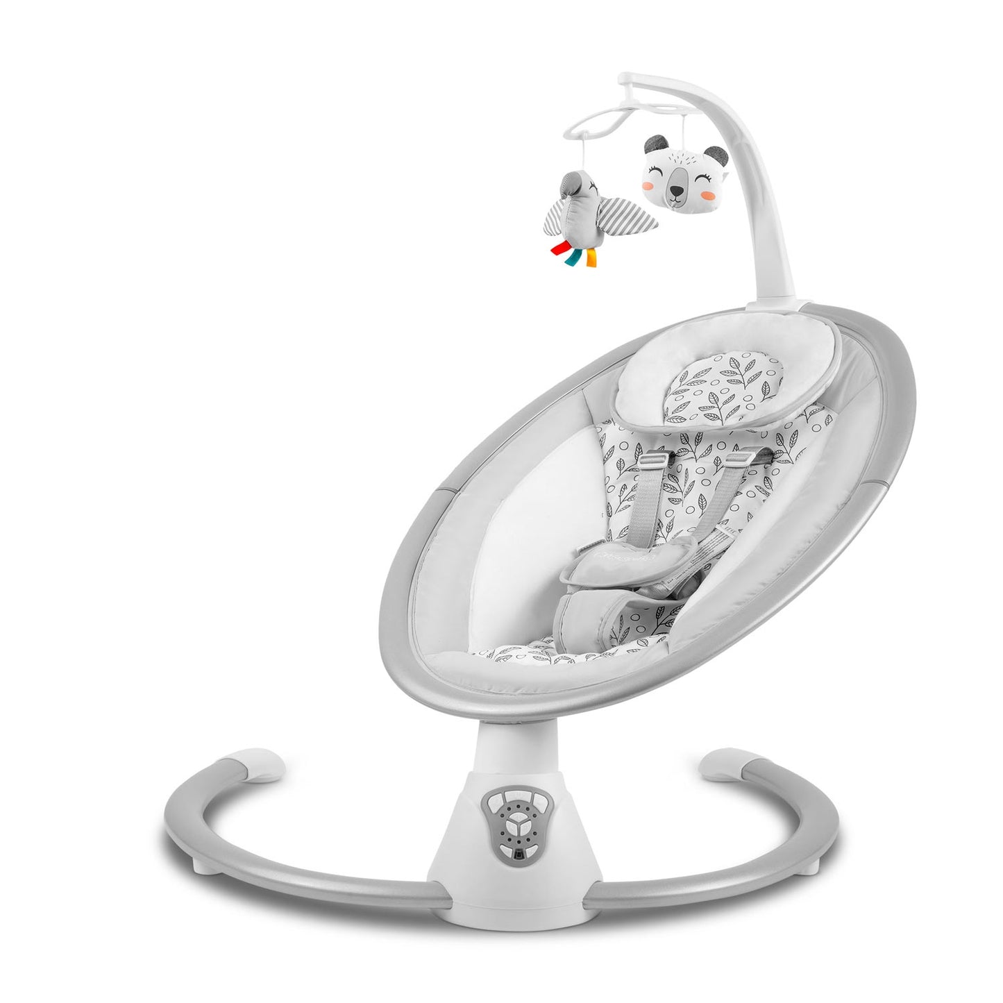Bujaczek leżaczek multifunctional with automatic rocking white and gray Ricokids 705000