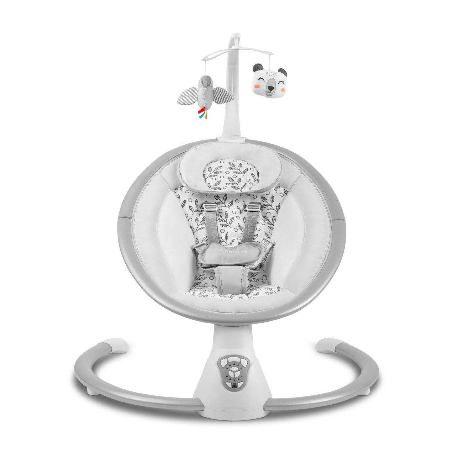 Bujaczek leżaczek multifunctional with automatic rocking white and gray Ricokids 705000