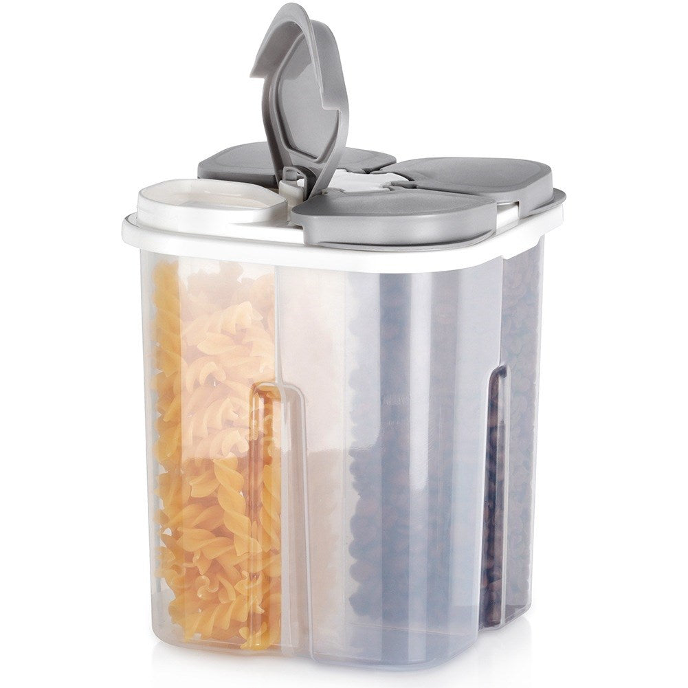 Bulk product container with dispenser, divided, 1.8 l