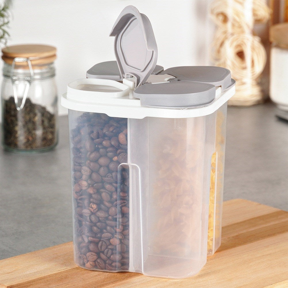 Bulk product container with dispenser, divided, 1.8 l