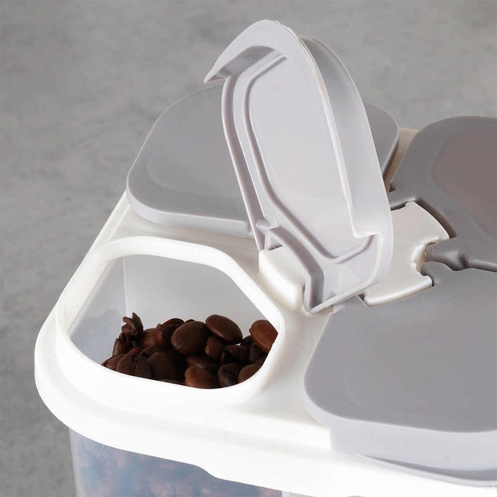 Bulk product container with dispenser, divided, 1.8 l