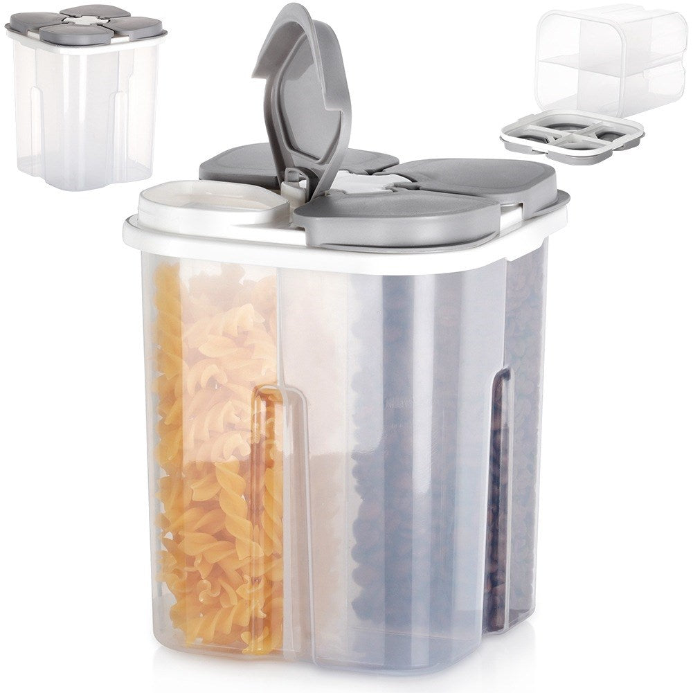 Bulk product container with dispenser, divided, 1.8 l