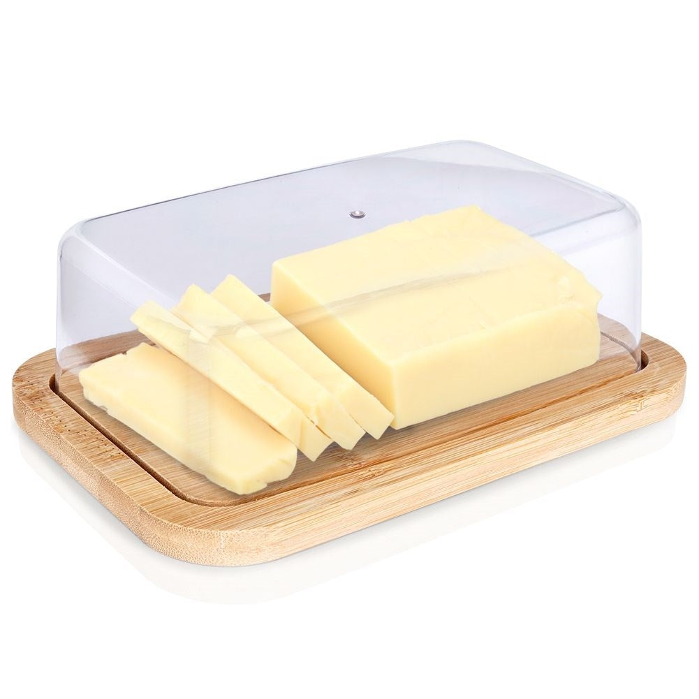 Butter container in Bamboo for Storage and Serving